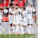 El Madrid celebrando un gol en Mallorca (AFP)
