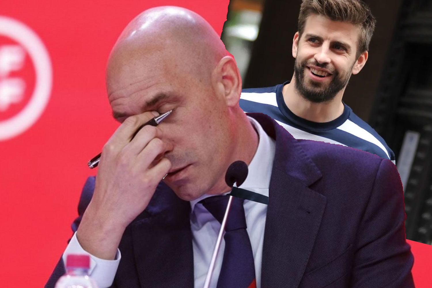 Rubiales afectado en la RFEF y Piqué (GTRES y EP - Montaje Dinastía Blanca)