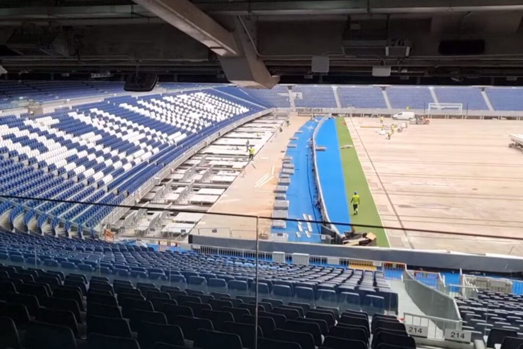 La obra del nuevo Bernabéu sigue avanzando