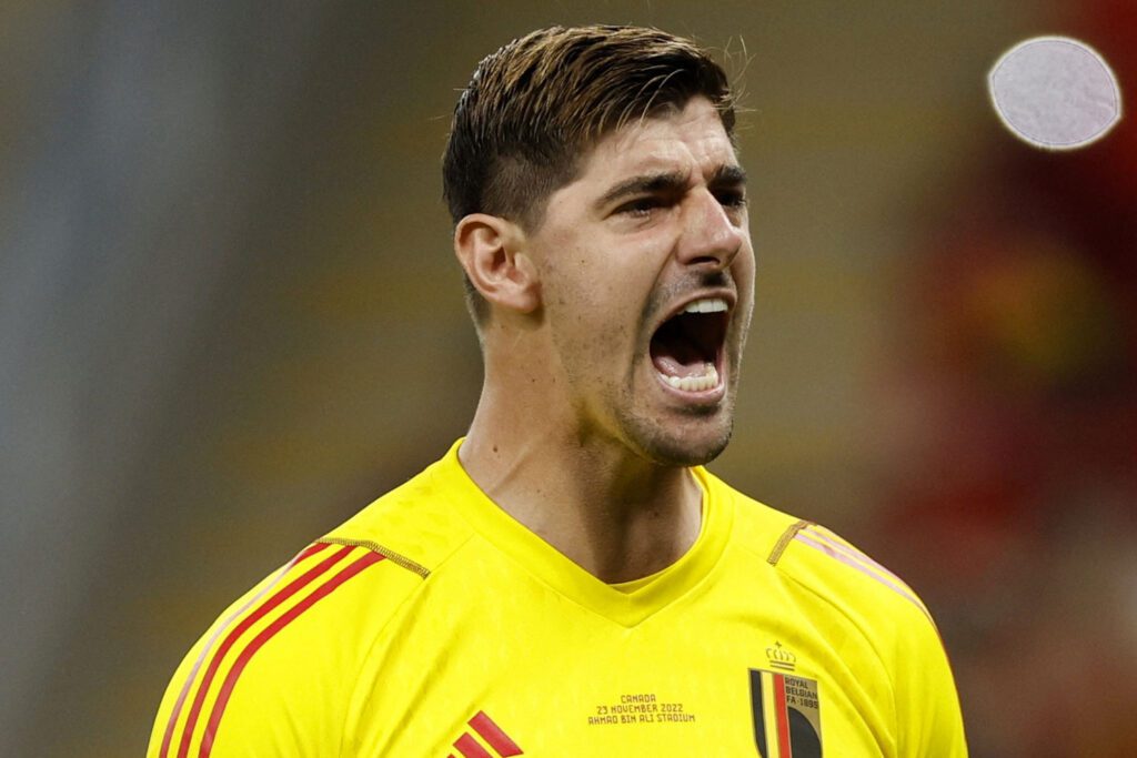 Courtois con Bélgica