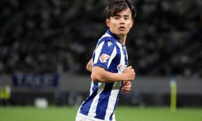 Take Kubo en un partido