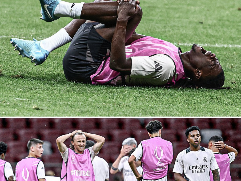 Camavinga confirma su lesión de rodilla: «Me duele…»