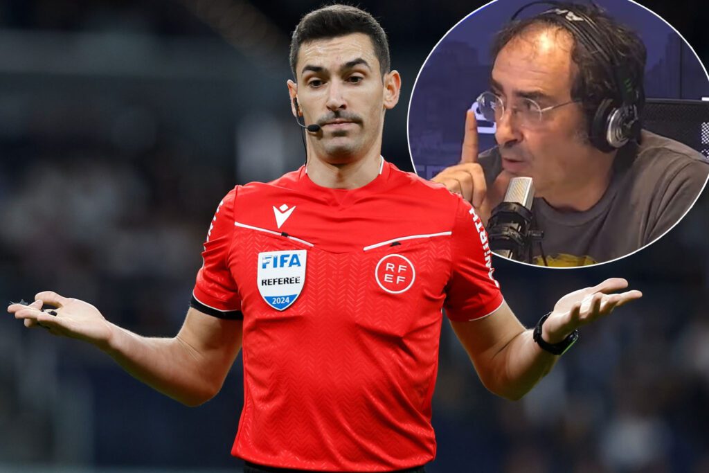 Álvaro Benito se enganchó con Iturralde por el arbitraje en el Bernabéu