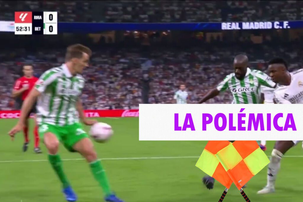 Alberola Rojas se comió una mano de Llorente en el Bernabéu