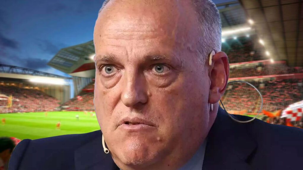 Tebas vuelve a perjudicar al Real Madrid, le prepara una trampa para Anfield