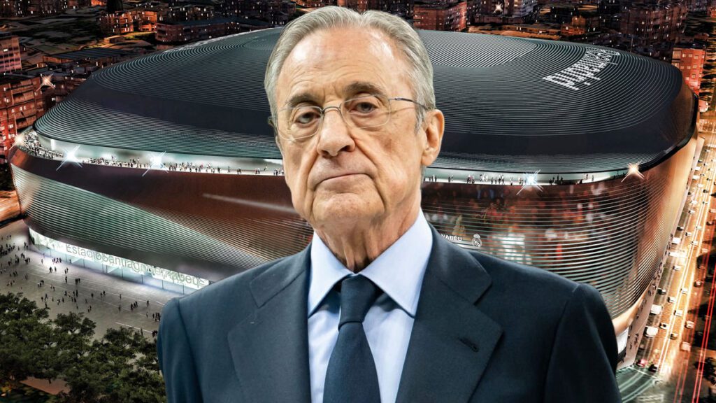 Florentino elige fichaje, viene sí o sí, es su favorito Florentino con el fondo del Bernabéu