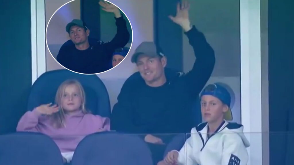 Kroos en el palco del Bernabéu