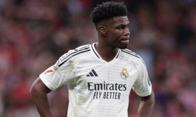 Tchouaméni en un partido con el Real Madrid