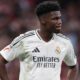 Tchouaméni en un partido con el Real Madrid