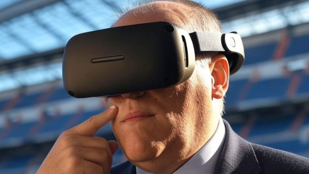 Tebas con unas gafas de VR