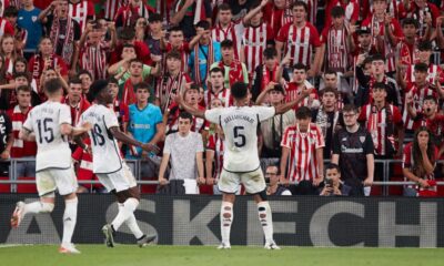 Bellingham celebrando gol en San Mamés (Europa Press)