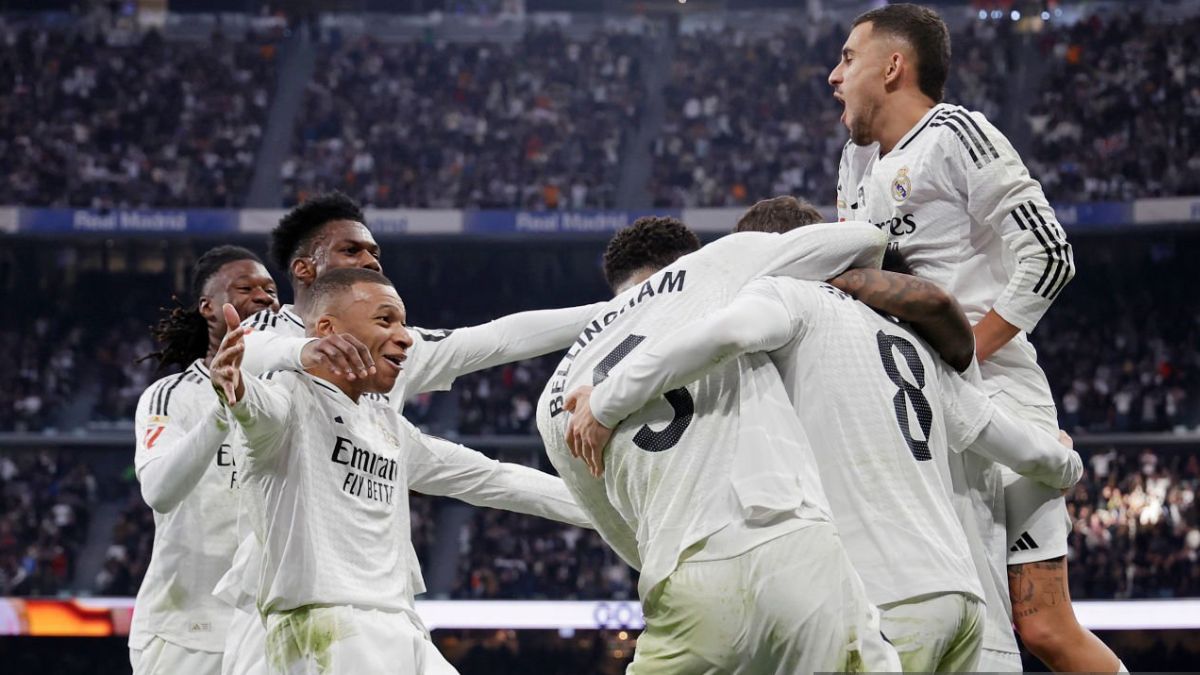 El Real Madrid celebrando un gol