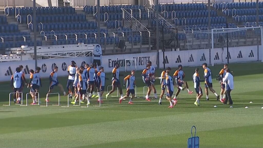 Última hora del Athletic-Real Madrid: vuelve Tchouaméni El Real Madrid entrenando antes de ir a San Mamés