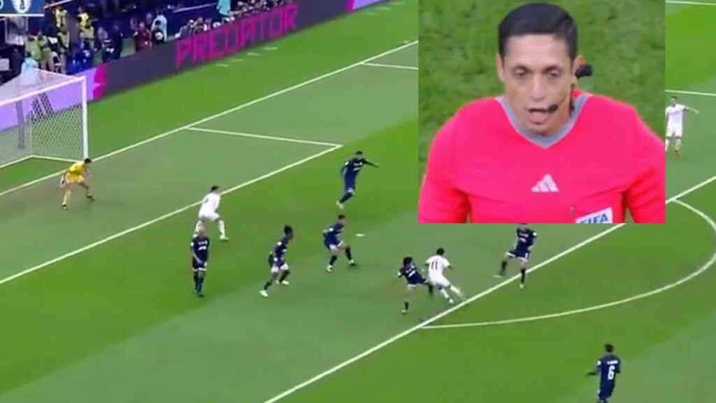 El golazo de Rodrygo a Pachuca y el árbitro dando validez al gol