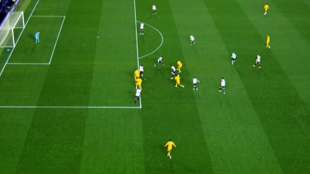 El fuera de juego de Mbappé en Valencia