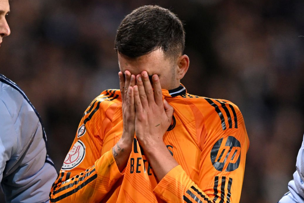 Ceballos llorando en Anoeta