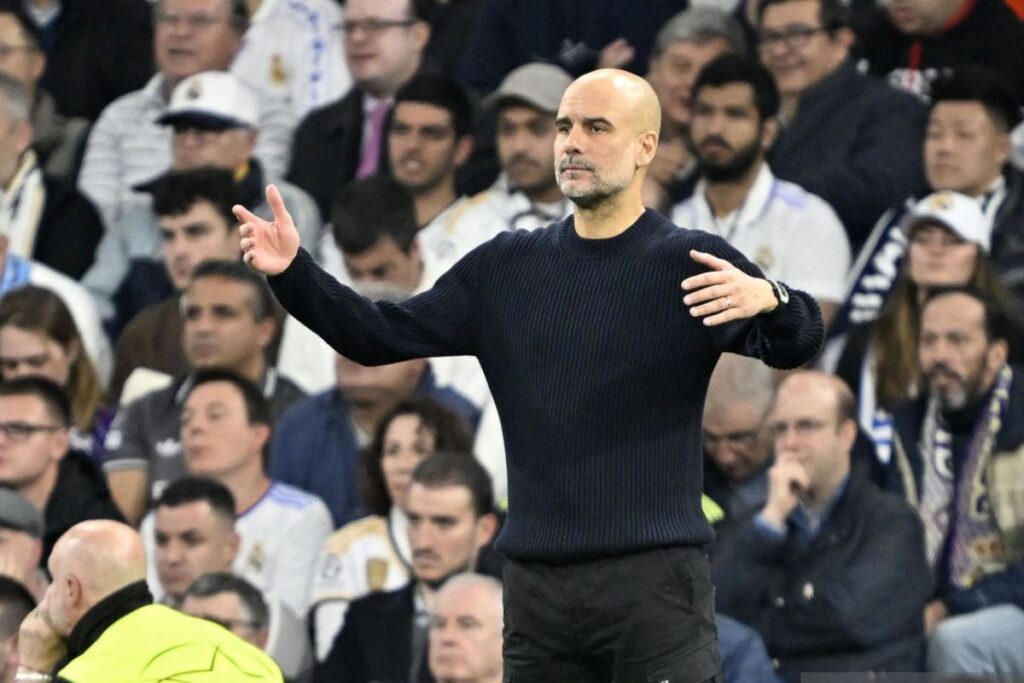 Guardiola en el Bernabéu