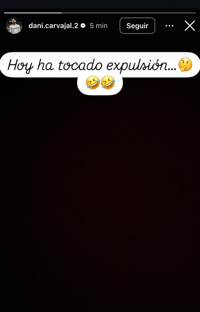 El mensaje de Carvajal en Instagram