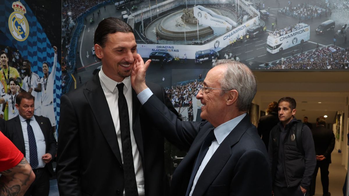 Ibrahimovic hablando con Florentino