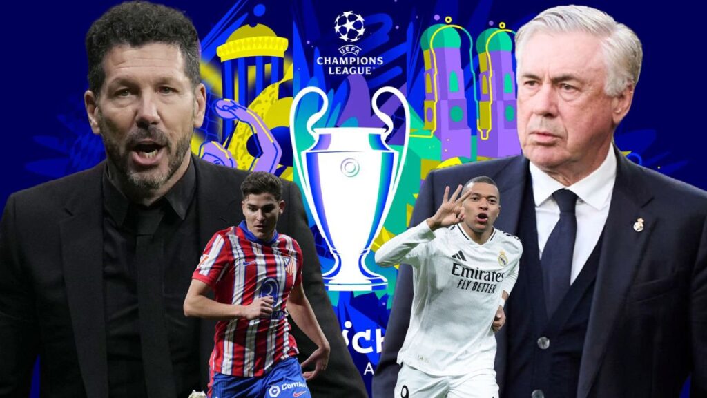 Ya hay rival para los octavos: ¡¡Euroderbi contra el Atlético!! Ancelotti, Simeone, Mbappé y Julián