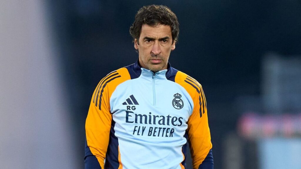 Raúl en un partido