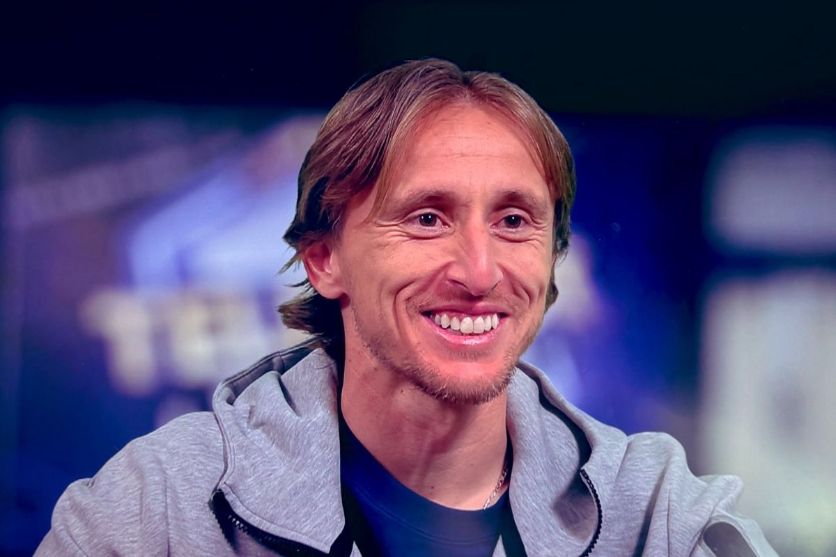 Modric en la entrevista para TF1