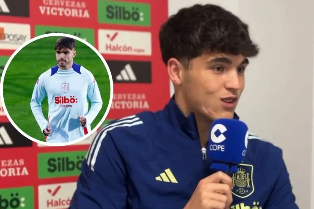 Cubarsí habla sobre cómo es su relación con Asencio Cubarsí hablando con la Cope y Asencio en un círculo