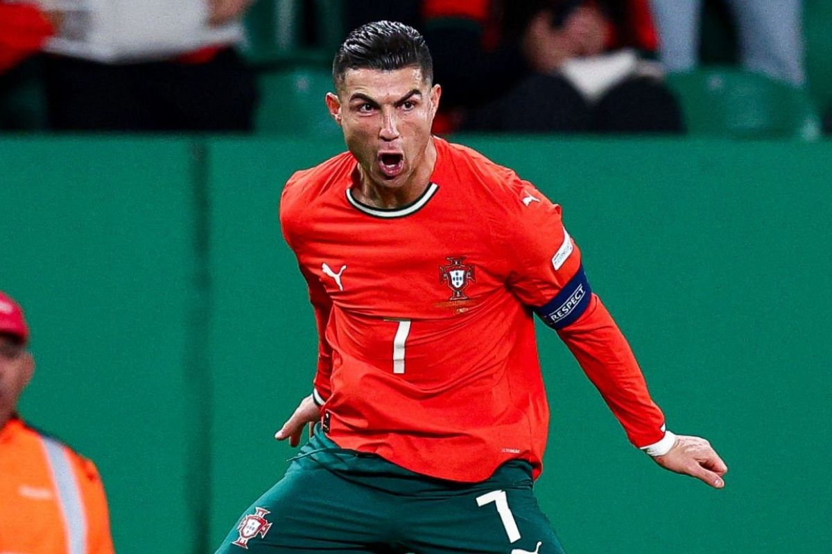 Cristiano Ronaldo celebrando un gol con Portugal