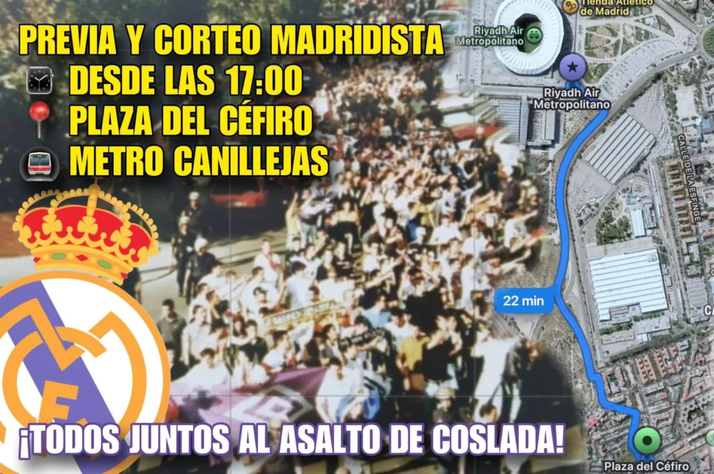 Imagen oficial del corteo madridista