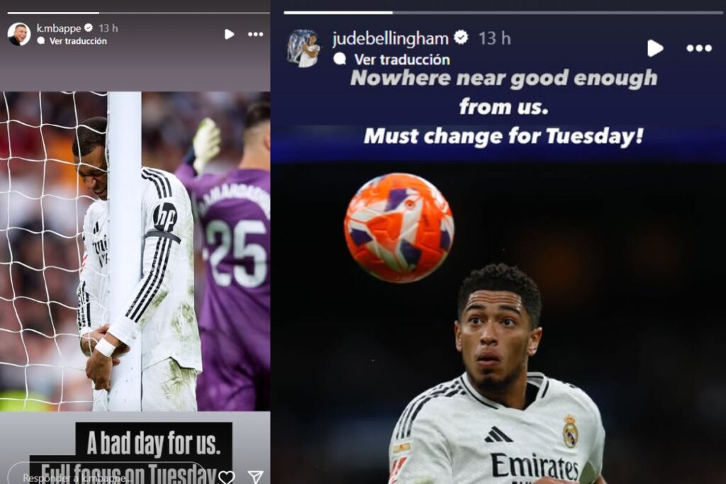 Los mensajes de Mbappé y Bellingham en redes