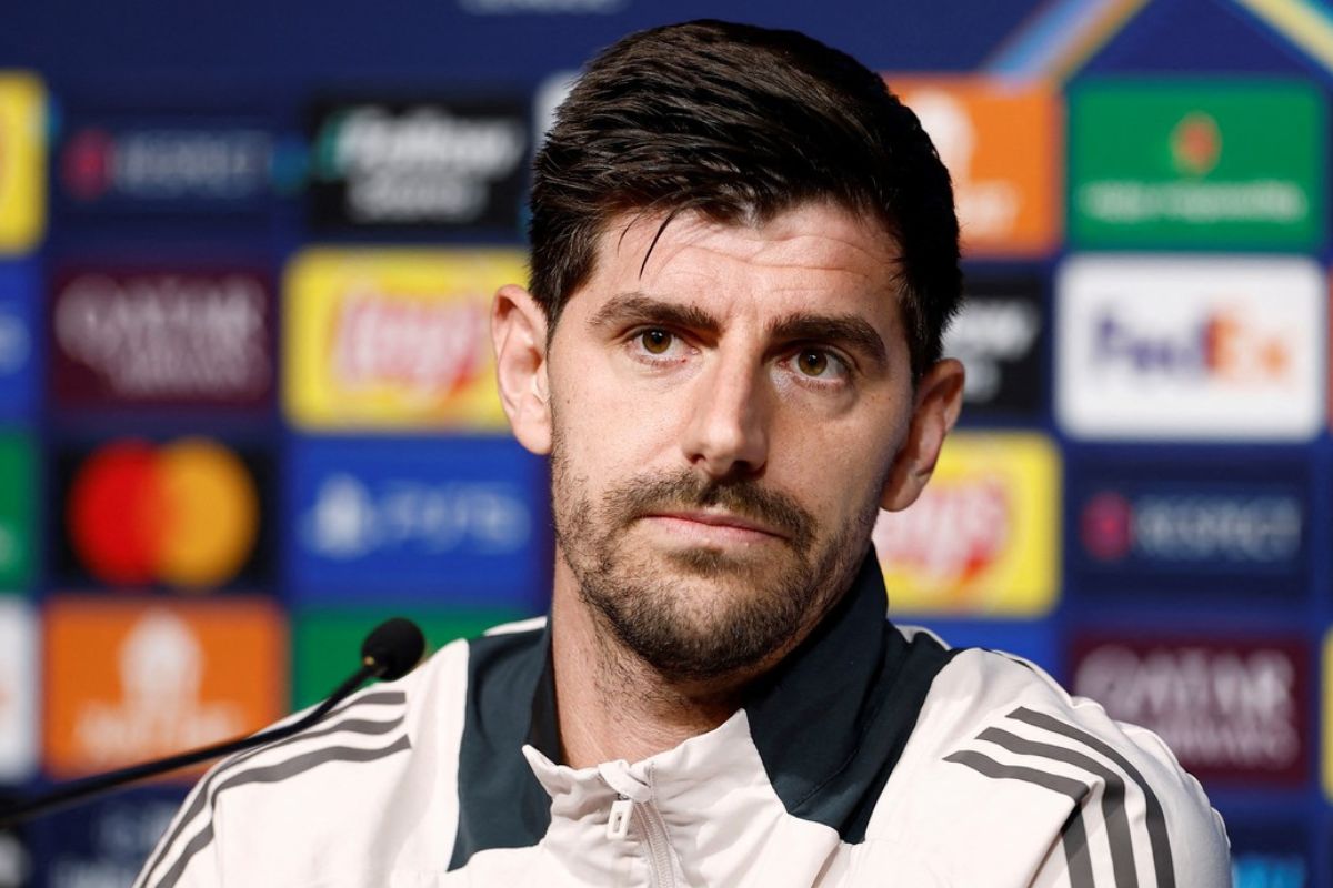 Courtois en rueda de prensa de Champions League