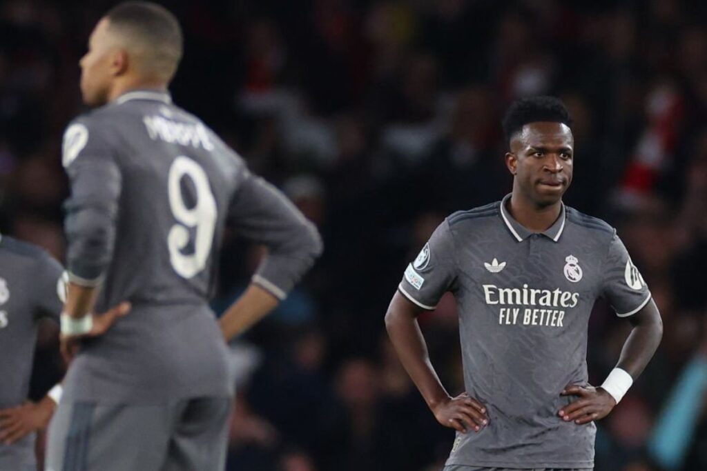 ¿Quién hizo más kilómetros en el Arsenal-Real Madrid? Vinicius tras encajar gol del Arsenal