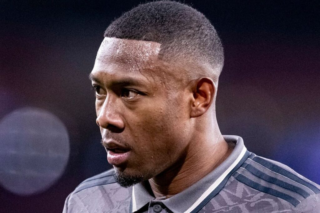 David Alaba en un partido con el Real Madrid