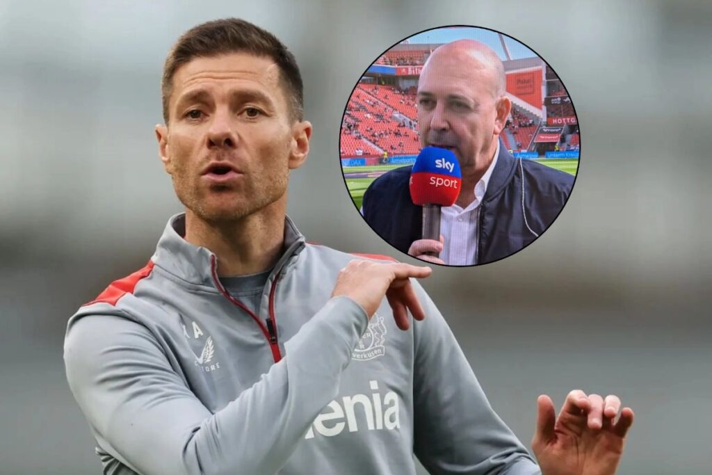 Carro en un círculo y Xabi Alonso al lado