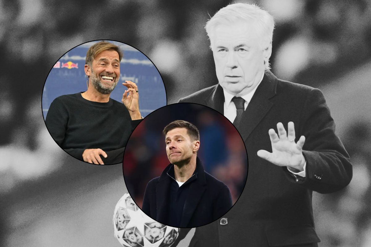 Ancelotti con círculos de Klopp y Xabi Alonso