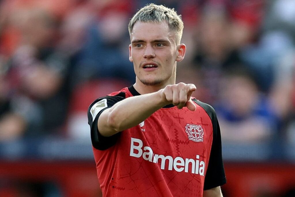 Wirtz en un partido con el Leverkusen