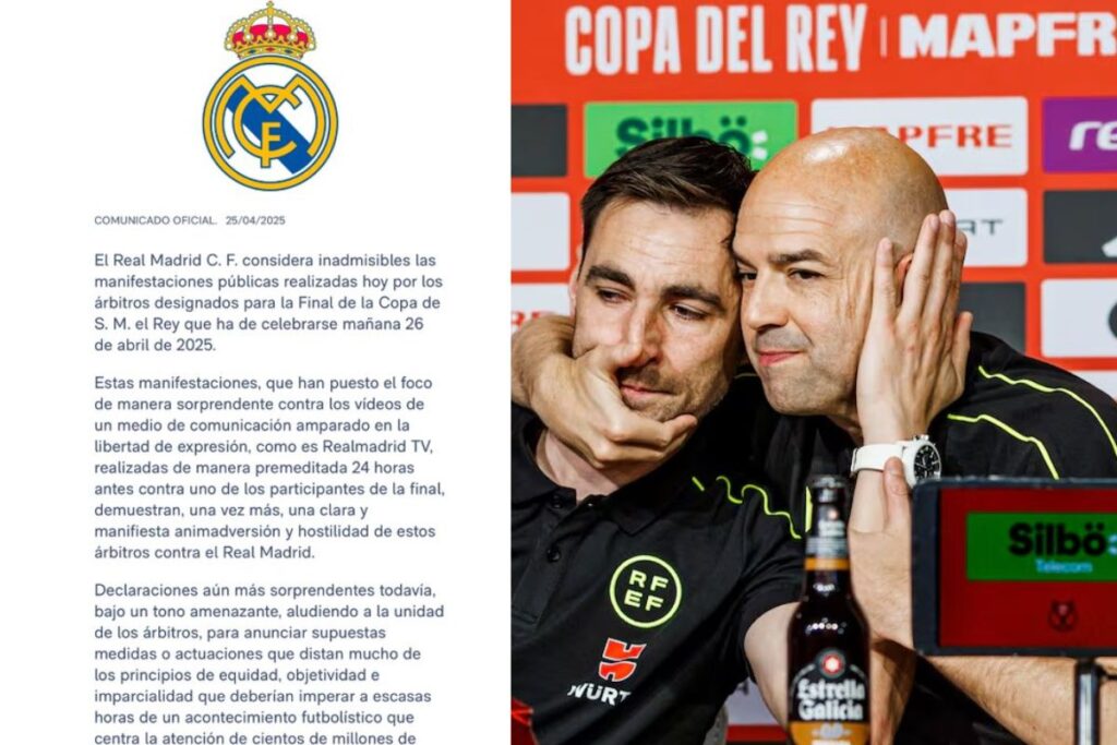El comunicado y al lado Bengoetxea y Fuertes