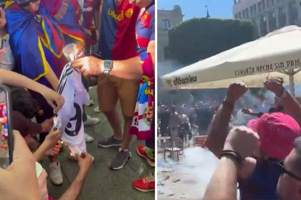 Así fue el lamentable show del barcelonismo en Sevilla