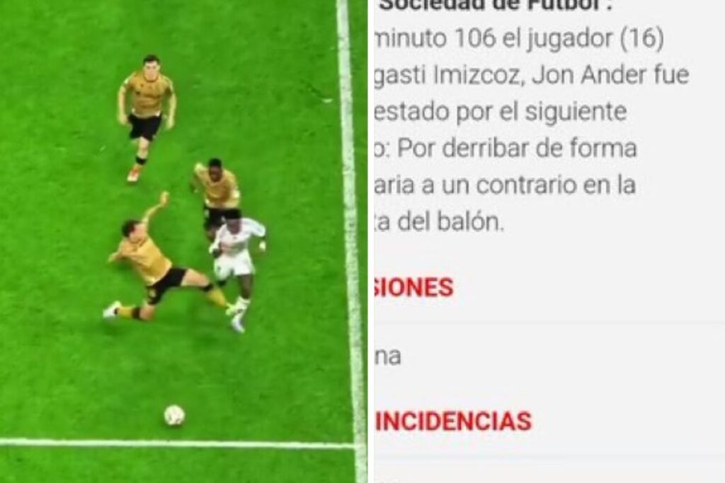 La entrada de Olasagasti a Vinicius