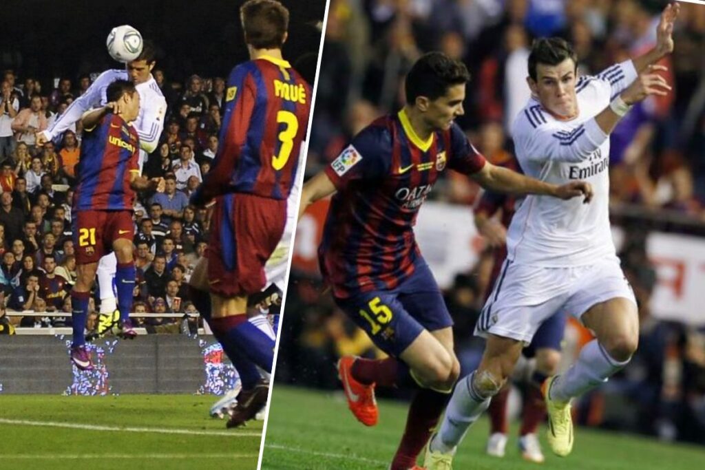 Bale yéndose de Bartra en Mestalla y el gol de Cristiano al Barça en 2011 al lado