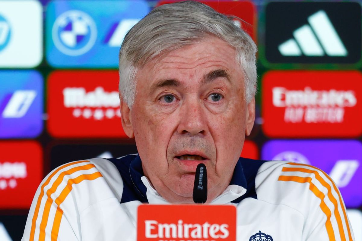 Carlo Ancelotti en rueda de prensa
