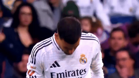 Ceballos en un partido con el Real Madrid