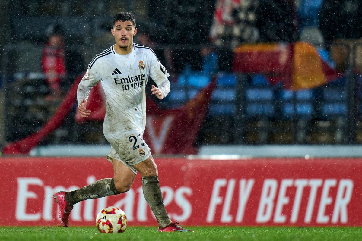 Yusi en un partido con el Castilla