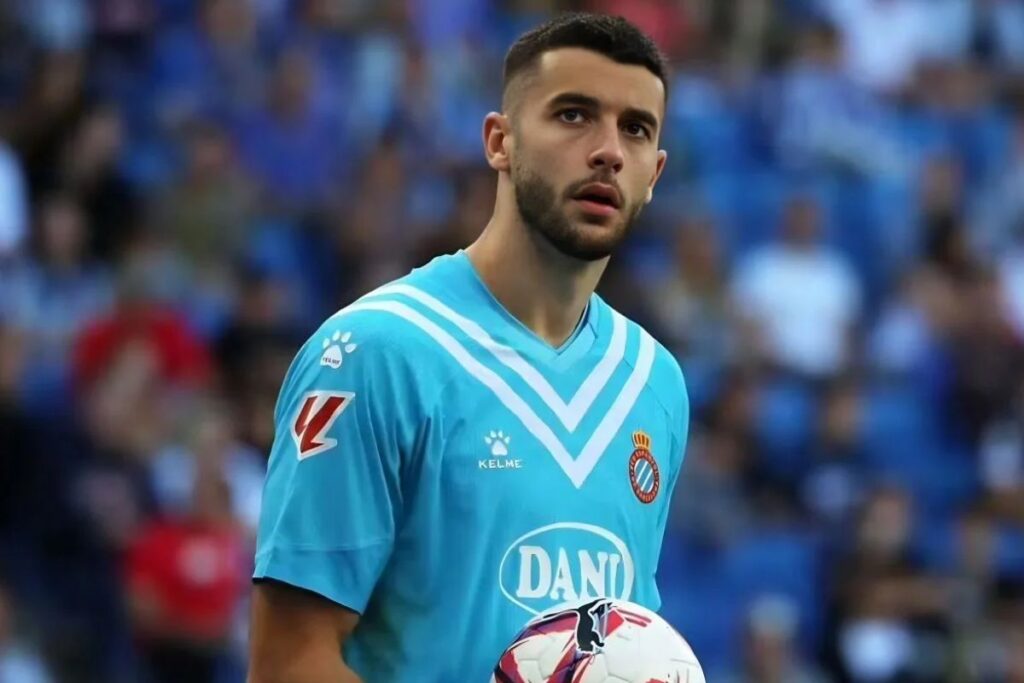 Joan García con el Espanyol