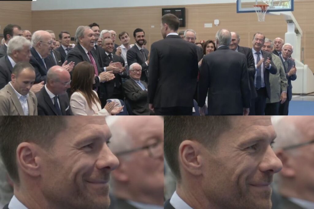 Los gestos de Xabi Alonso en su presentación