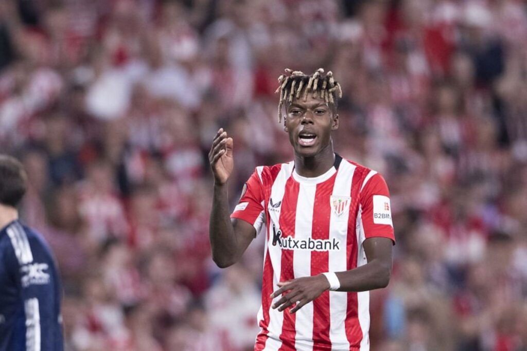 Nico Williams ante el United