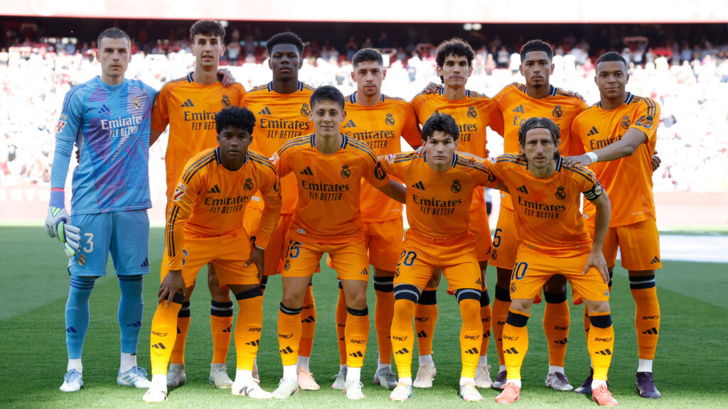 Alineación del Sevilla-Real Madrid: Lunin y Vallejo salieron de inicio El once del Real Madrid en Sevilla