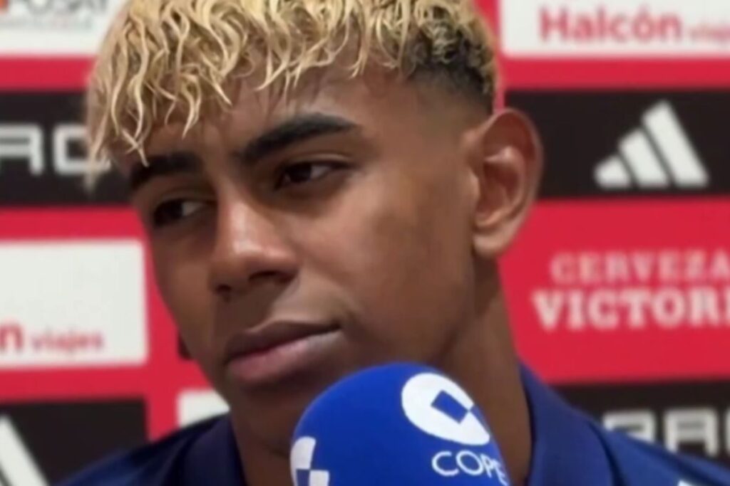 Lamine Yamal no hará un Figo: «No, imposible» Lamine Yamal en una entrevista con España