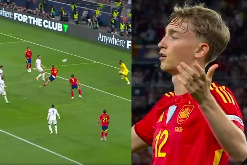 La jugada de Huijsen ante Francia