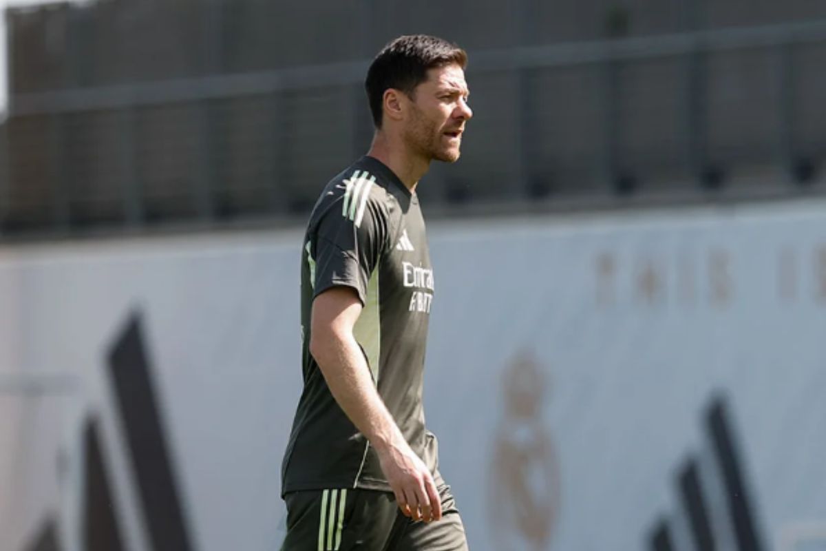 Xabi en un entrenamiento